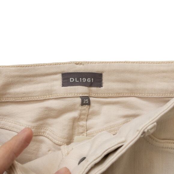 DL1961 Florence Cropped Sheridan Tuxedo Jeans Mid Rise Instasculpt - Picture 14 of 15